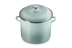 Le Creuset Enamel on Steel Traditional Stockpot, 16 qt., Sea Salt with Stainless Steel Knob