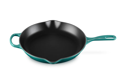 Le Creuset Enameled Cast Iron Signature Round Skillet, 11.75", Riviera