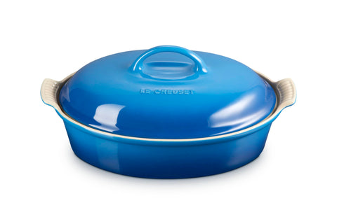 Le Creuset Stoneware Heritage Covered Oval Casserole, 4 qt. (14"), Marseille
