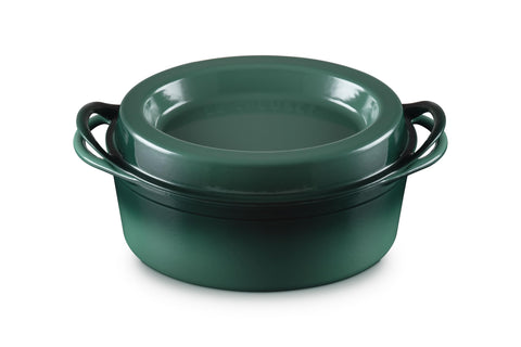 Le Creuset Enameled Cast Iron Traditional Oval Doufeu, 7.25 qt., Artichaut