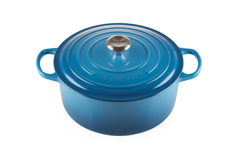 Le Creuset Enameled Cast Iron Signature Round Dutch Oven, 7.25 qt., Marseille