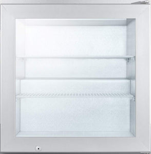 Summit SCFU386 Countertop Upright Freezer, Glass/Gray