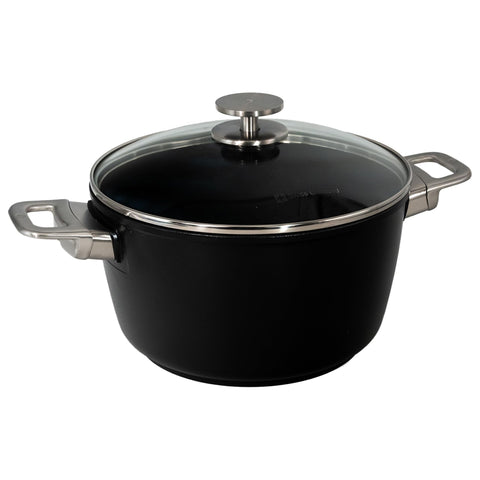 SWISS DIAMOND CHD Nonstick Stock Pot with Glass Lid - 5.5 qt (CHD6124C)