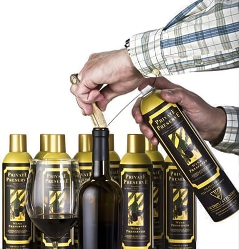 Wine Preservation System | 100% Green Gas Based | Suitable For All Wine, Port, Sake, Cognac, Whiskey, Fine Oil & Vinegar 0.29 Ounce (Pack of 1)