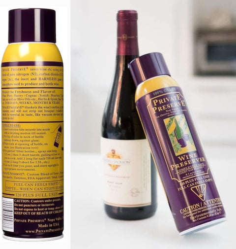 Wine Preservation System | 100% Green Gas Based | Suitable For All Wine, Port, Sake, Cognac, Whiskey, Fine Oil & Vinegar (Pack of 2)