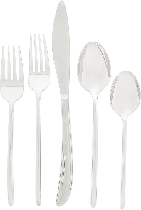 Ginkgo International Flight 20-Piece Stainless Steel Flatware Place Setting, Service for 4