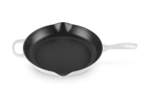 Le Creuset Enameled Cast Iron Signature Round Skillet, 11.75", White