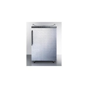 Summit SBC635MNKDPL Wine Dispenser, Silver With Diamond Plate