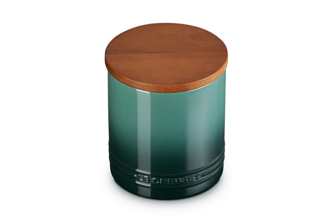 Canister with Wood Lid - Artichaut 1.2 qt.