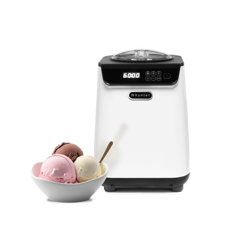 Whynter Upright Automatic Ice Cream Maker, 1.28 Qt, White, ICM-128WS