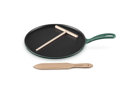Le Creuset Enameled Cast Iron Traditional Round Crepe Pan, 10.25", Artichaut