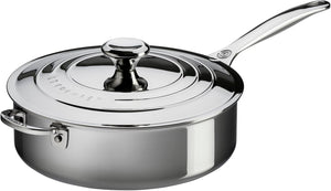 Le Creuset Tri-Ply Stainless Steel Saute Pan, 3 qt.
