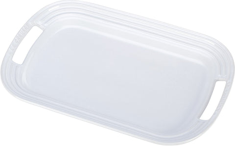 Le Creuset Stoneware 14" Oval Serving Platter, White