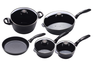 Swiss Diamond Italian Cooking Set, Gray, 9 Piece