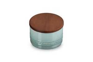 Canister with Wood Lid - Sea Salt 16 oz.