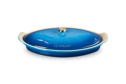 Le Creuset Stoneware Heritage Fish Baker, 1.7 qt., Marseille