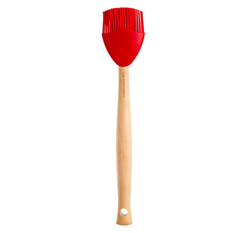 Le Creuset Silicone Craft Series Basting Brush, 10 1/2" x 2 1/8", Cerise