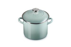 Le Creuset Enamel on Steel Traditional Stockpot, 6 qt., Sea Salt with Stainless Steel Knob