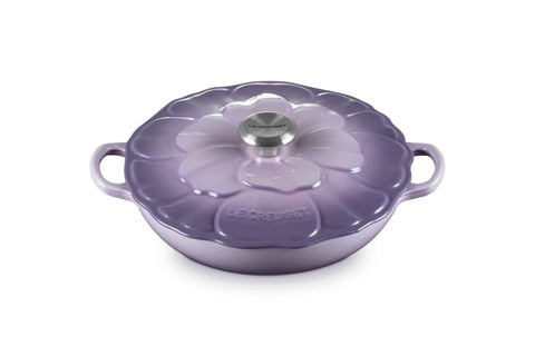 Le Creuset Enameled Cast Iron Signature Petal Braiser, 2.25 qt., Provence w/Stainless Steel Knob
