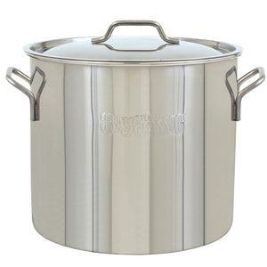 Bayou Classic 1440 40-qt Stainless Stockpot Features Heavy Duty Welded Handles for Secure Handling Domed Lid Perfect For Large Batch Cooking of Soups Stews Chili and Gumbo