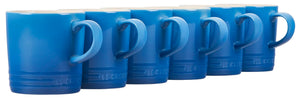 Le Creuset Stoneware Set of 6 London Mugs, 12 oz. Each, Marseille