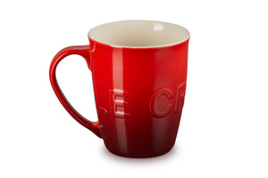 Le Creuset Stoneware Extra-Large Logo Coffee Mug, 20oz., Cerise
