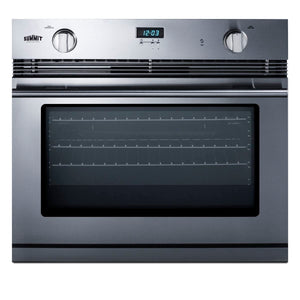 Summit 30" Single Gas Wall Oven, Stainless Steel - SGWOGD30