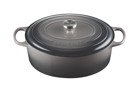 Le Creuset Enameled Cast Iron Signature Oval Dutch Oven, 9.5 qt., Oyster