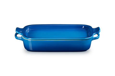 Le Creuset Stoneware Rectangular Dish with Platter Lid, 3 qt., Marseille