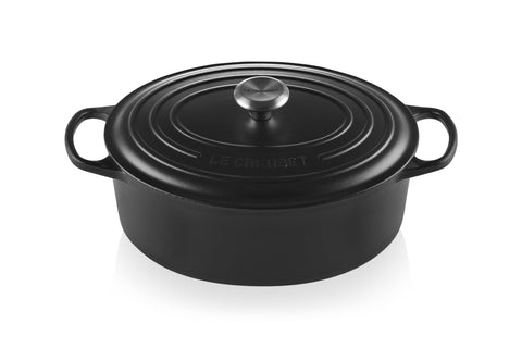 Le Creuset Enameled Cast Iron Signature Oval Dutch Oven, 8 qt., Licorice