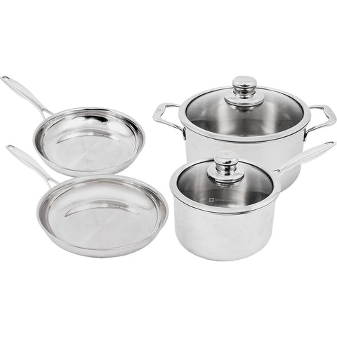 SWISS DIAMOND Premium Clad 6-Piece Stainless Steel Set (SDCLAD06PCSET)