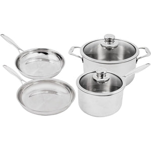 SWISS DIAMOND Premium Clad 6-Piece Stainless Steel Set (SDCLAD06PCSET)