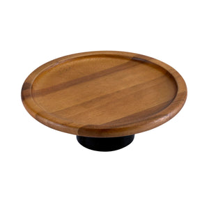Kalmar Home Cake Stand - Large - Black Acacia Base