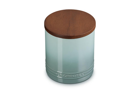 Canister with Wood Lid - Sea Salt 1.2 qt.