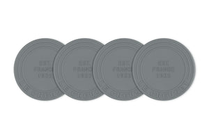 Le Creuset Silicone Coasters (est. 1925), Set of 4, Oyster