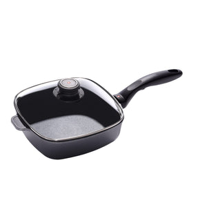 Swiss Diamond HD Classic Nonstick Induction Square Sauté Pan w/Lid - 2.1 Qt (8" x 8")