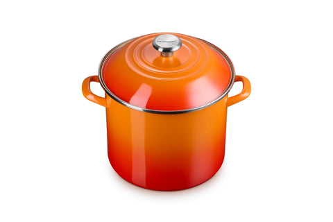 Classic Round Stockpot- 10qt Flame