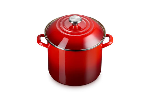 Classic Round Stockpot- 10qt Cerise