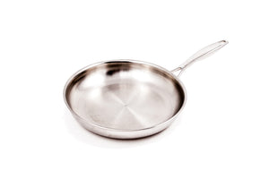Swiss Diamond Premium Clad 5-Ply Stainless Steel 11 Inch Frying Pan with Satin Exterior Finish, Induction Compatible Skillet - Oven and Dishwasher Safe