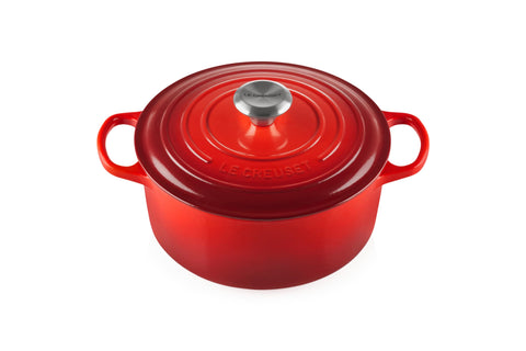 Le Creuset Enameled Cast Iron Signature Round Dutch Oven, 4.5 qt., Cerise