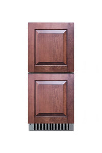 Summit 15” Outdoor Two Drawer Refrigerator, Panel Ready - ADRD15PNR