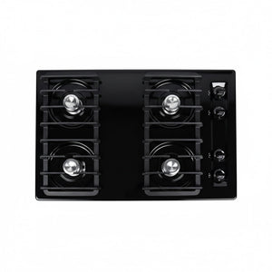 Summit 30" Gas Cooktop, 4-Burner, Electric Ignition, 115V Gas Cooktop, Black - TNL053I (Electronic Ignition)