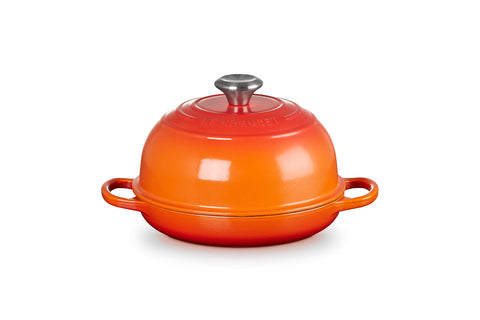 Le Creuset Enameled Cast Iron Signature Round Bread Oven, 9.5 inch, Flame