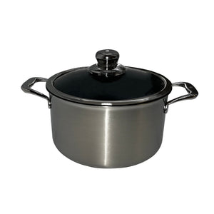 Swiss Diamond 6.3qt 9.5" Dutch Oven Nonstick Clad Induction Saute Pan, Includes Lid, Stainless Steel Base, Dishwasher Safe and Oven Safe Silver