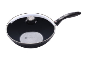 Swiss Diamond HD Nonstick Wok with Glass Lid - Induction - 11" (61128iC)