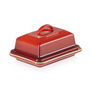 European Butter Dish - Cerise 6.75" x 5" x 3.5"