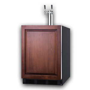 Summit 24" Wine & Beer Kegerator, Combination Dual Tap Kit, ADA Compliant, Panel Ready- SBC58BLBIADAIFTWINBW *Panel Not Included