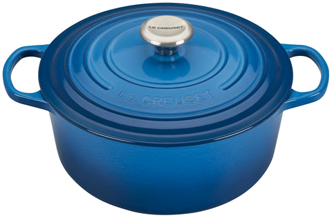 Le Creuset Enameled Cast Iron Signature Round Dutch Oven, 5.5 qt., Marseille