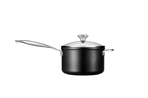 Toughened Non-Stick Pro Round Saucepan with Glass Lid 3 qt.