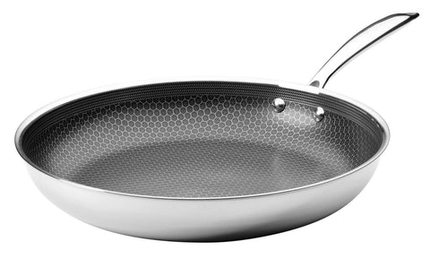 Black Cube Quick Release 12.5-Inch Nonstick Fry Pan - Stainless Steel Induction Frying Pan - Hybrid Cookware - Induction Cookware